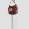 The Victoria Tote Bag Large in Burgundy Mesh