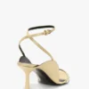 The Victoria verzierte Stiletto-Sandale 75 in sandfarbenem Satin