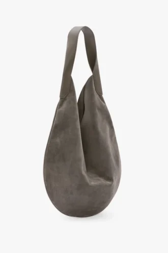 Weiche Plia-Hobo-Tasche in Kieselgrau